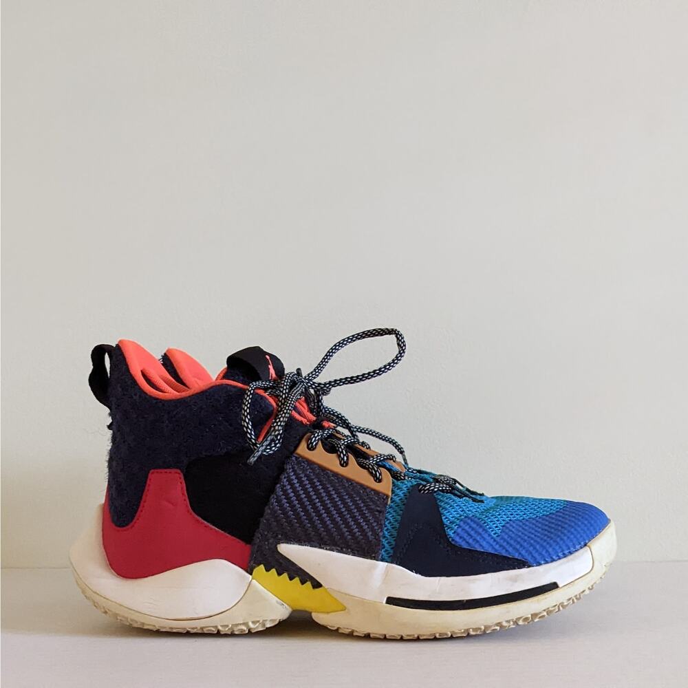 Nike Jordan Why Not Zero.2 AO6218-900 Multicolor Basketball Shoes Youth Sz 7Y
